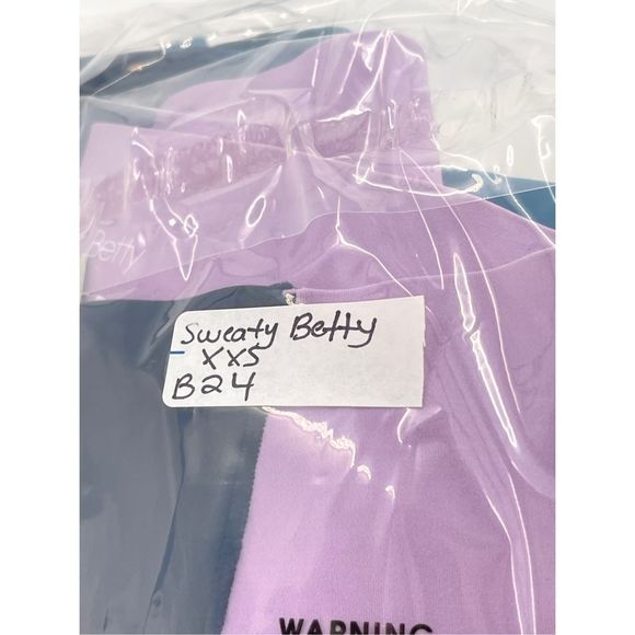 Sweaty Betty Legging Power Block Women’s XXS Blue Pink High Waist 7/8 Length New - Picture 13 of 13